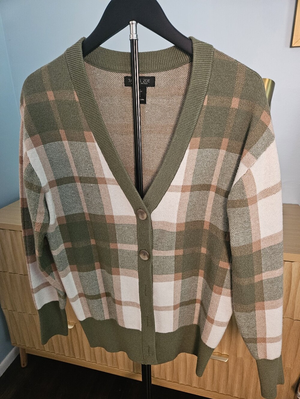 Rachel Zoe Women's Plaid Cardigan